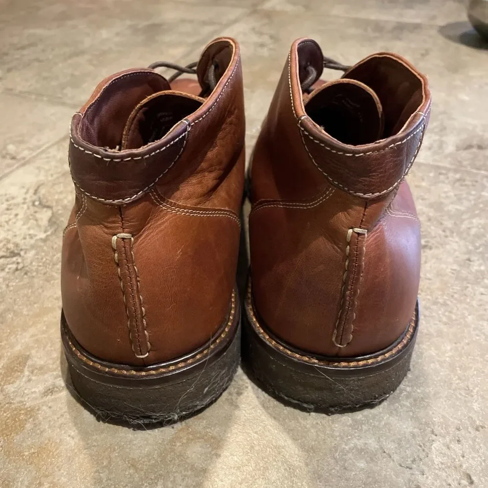 Johnston Murphy Copeland Brown Leather Chukka Boots Shoes Mens Size 10M 25-2022